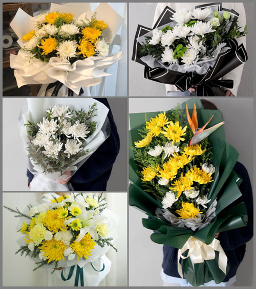贵州毕节市黔西县金坡乡白事花束代送
